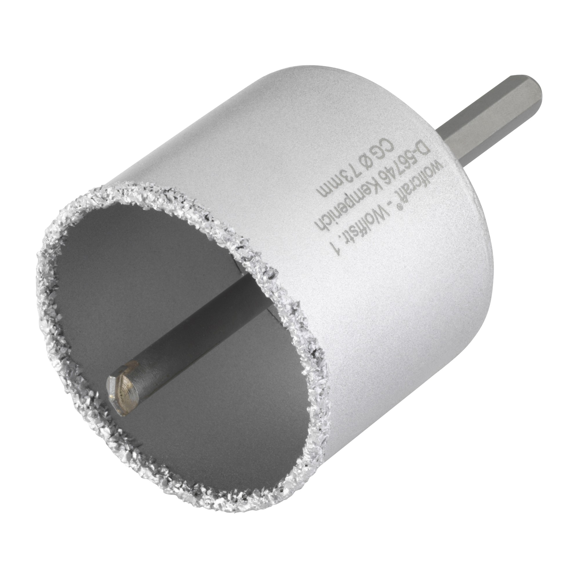 1 corona de perforación CT con vástago y broca ø 73 mm