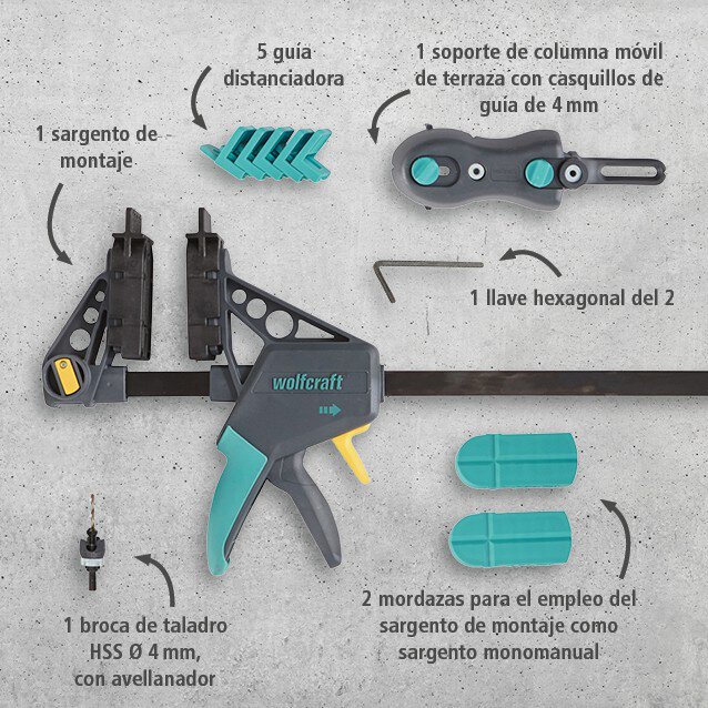 1 set de construcción de terrazas, 11 pzas.