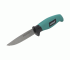 1 cuchillo de exterior con cuchilla dentada y estuche