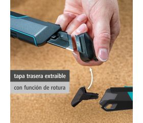 Cúter de cuchillas separables PRO SAFETY, 18 mm