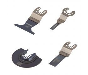 Juego de iniciación de sierra vibratoria para laminado ˮPROˮ 4 piezas, enganche universal