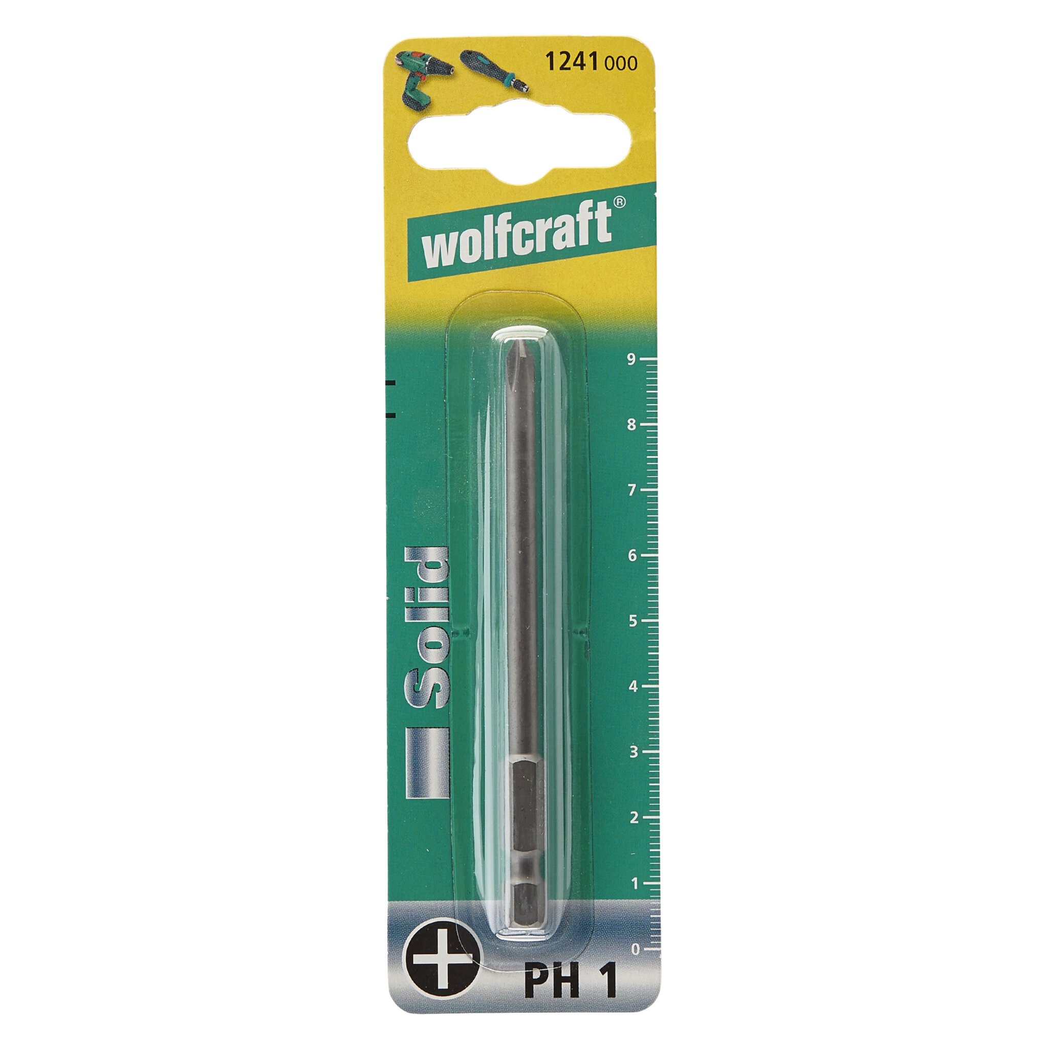 1 punta de atornillador Solid, PH 1
