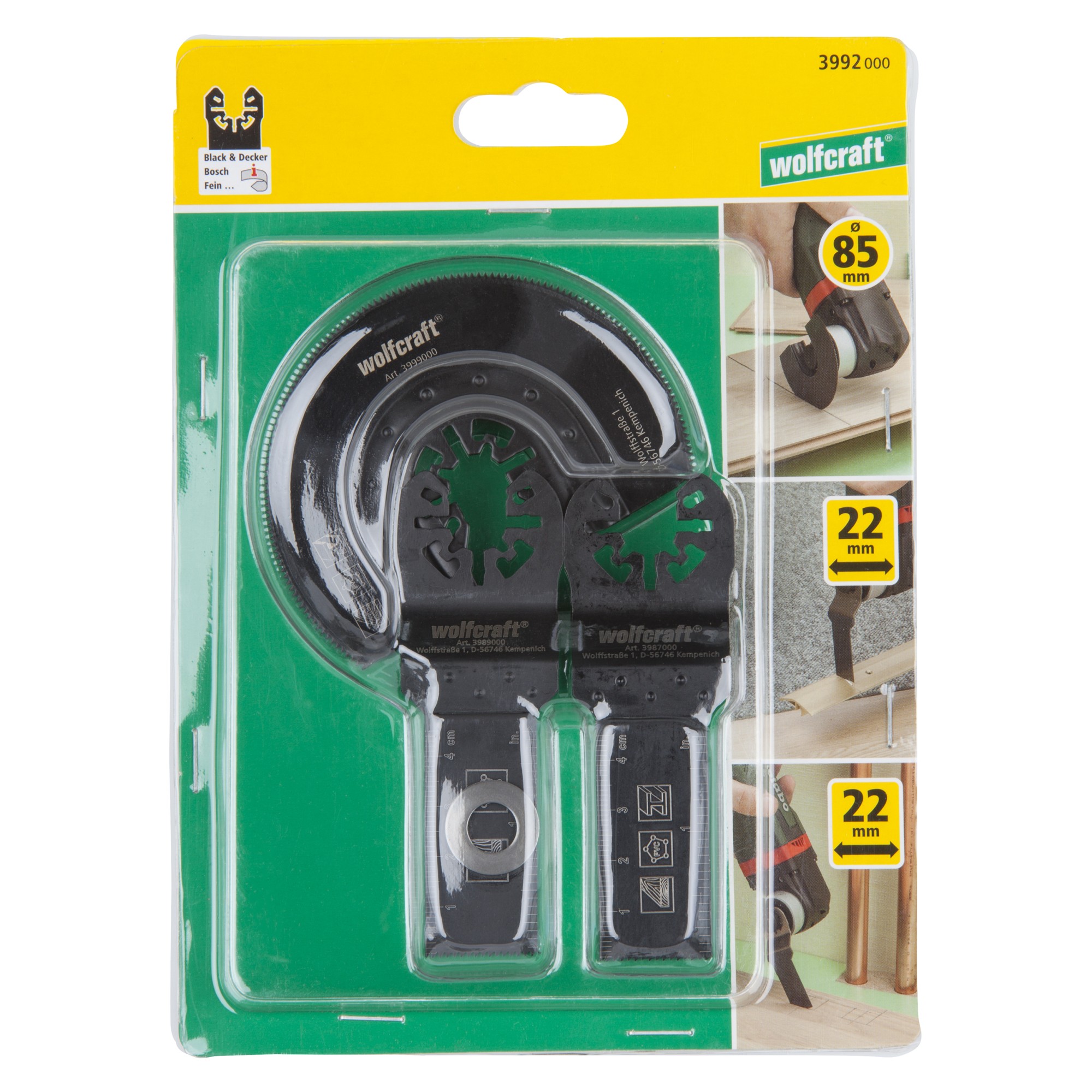 1 juego de accesorios de la sierra vibratoria PRO de 3 piezas