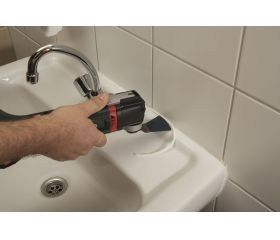 Raspador ˮPROˮ HCS, enganche universal, residuos de adhesivo, pegatinas, selladores elásticos