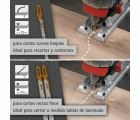 Juego de proyecto de hojas de sierra de calar "Laminado", 3 piezas