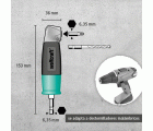 1 atornillador angular de 90°