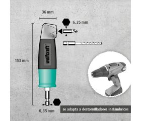 1 atornillador angular de 90°