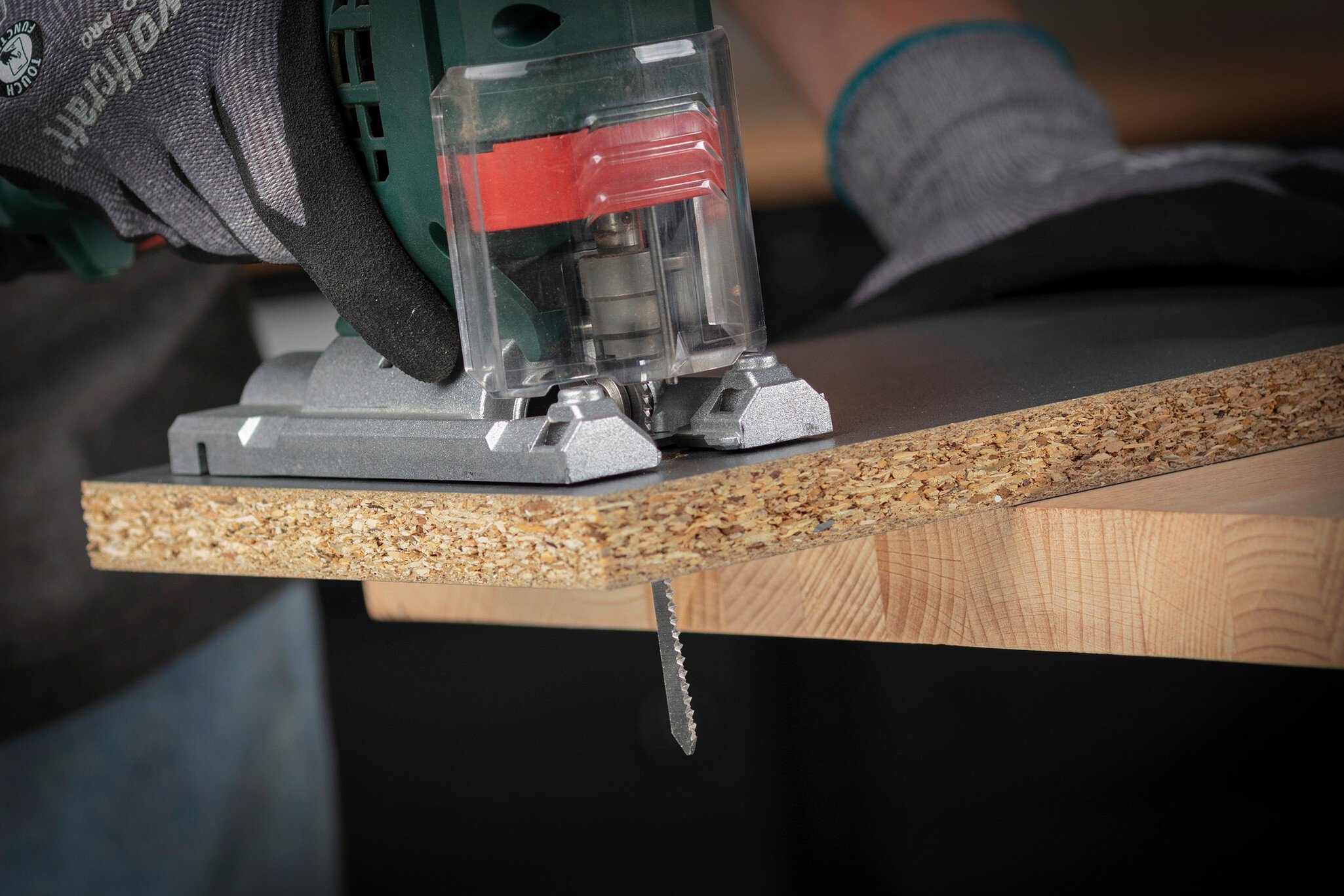 3 hojas de sierra de calar, para madera con revestimiento, corte fino, Mirror-Cut