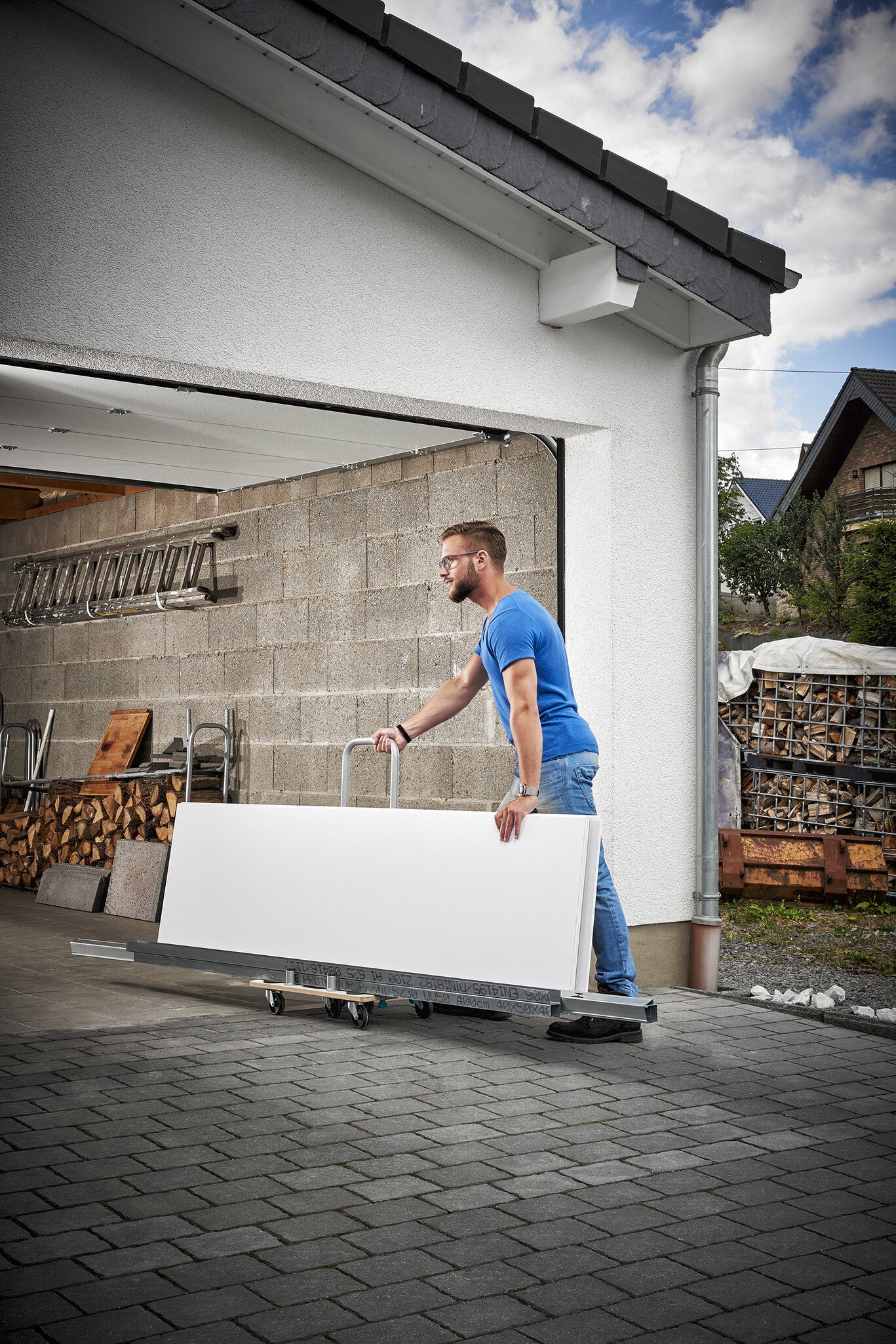 1 plataforma para muebles divisible, con asa, FT 350 B