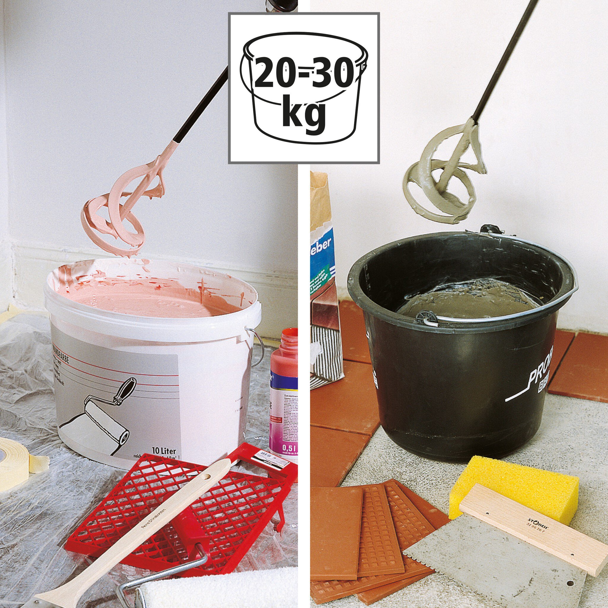 1 mezclador para pintura y mortero Ø 115 x 600 mm