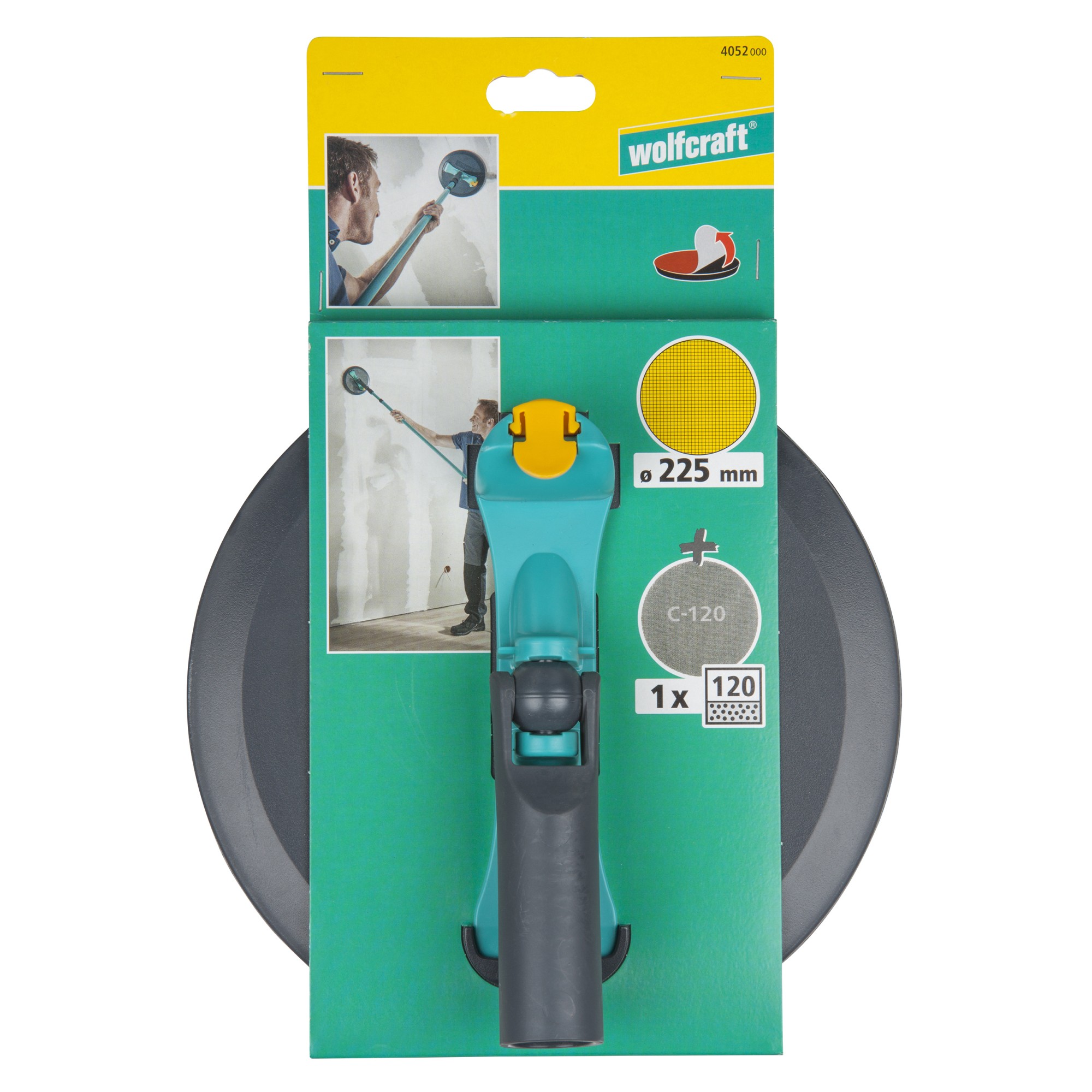 1 juego de lijadora circular para placas de yeso de 3 piezas y 225 mm de diámetro