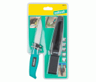 1 cuchillo de exterior con cuchilla dentada y estuche