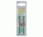 2 cuchillas reversibles de cepillo 75,5 x 5,5 x 1,1 mm