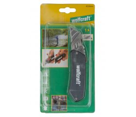 1 navaja de aluminio para ocio, cuchilla retráctil