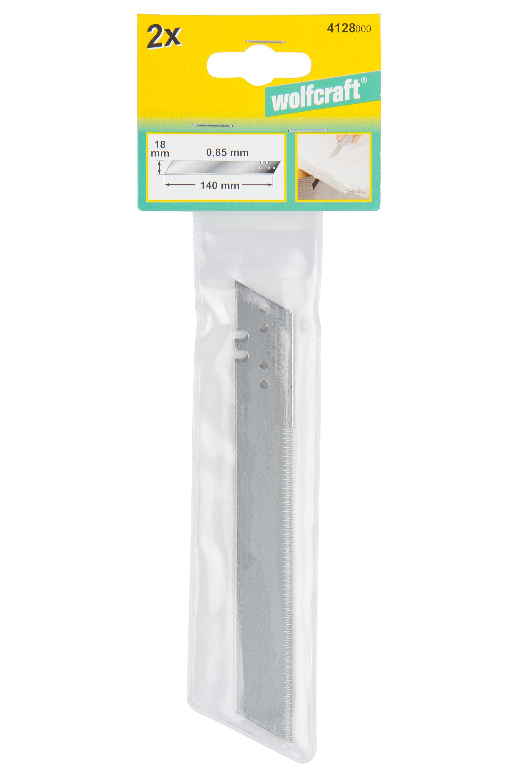 2 cuchillas para aislantes de 0,85 x 140 mm