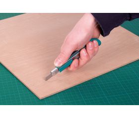 Cúter de cuchillas separables bicomponente de plástico de 9 mm