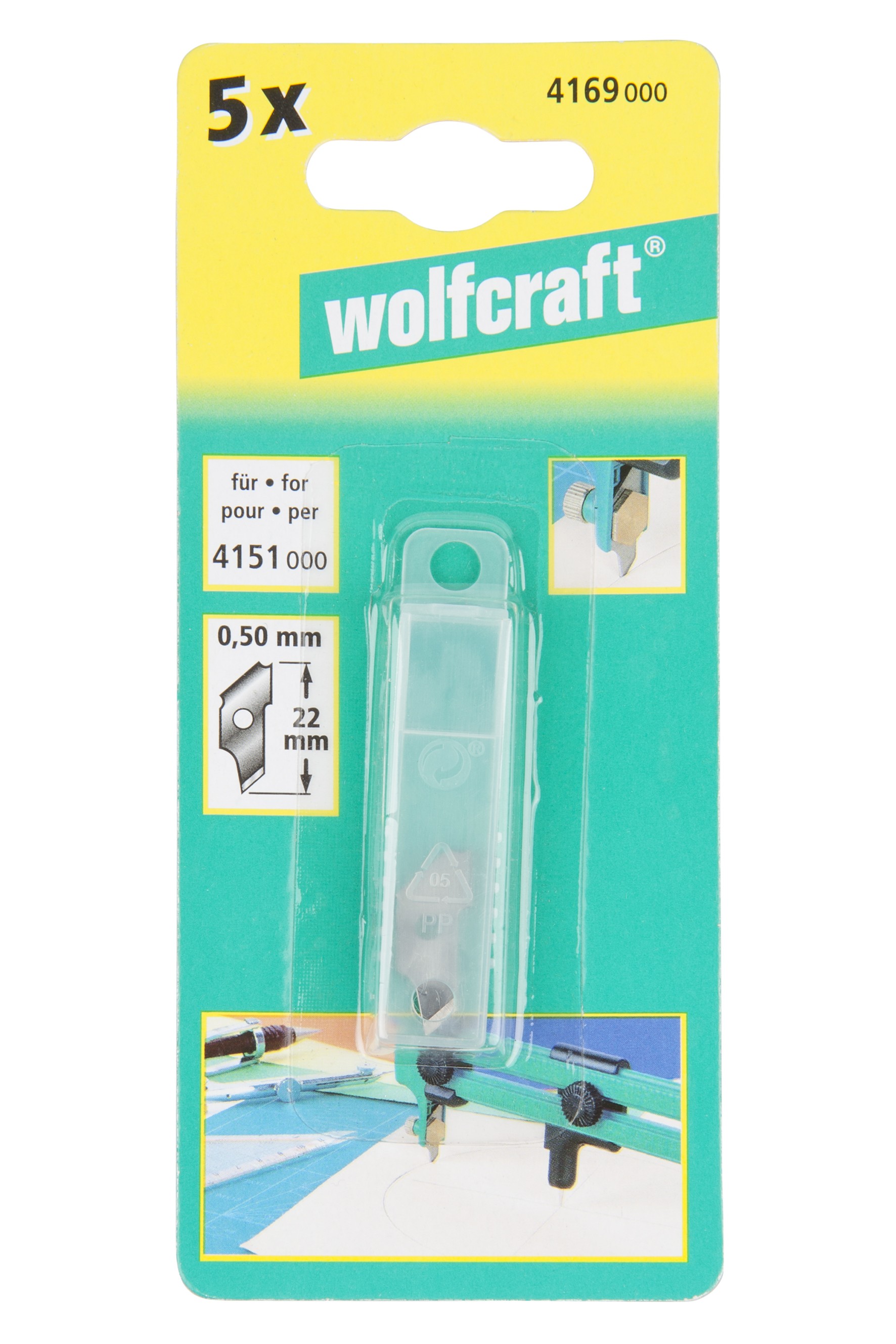 5 cuchillas de repuesto para cortador circular 4151