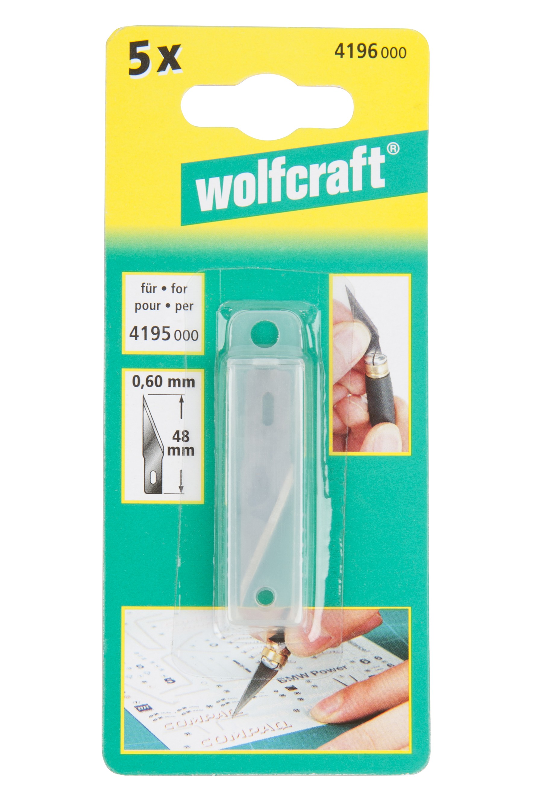 5 cuchillas de repuesto para cúter de precisión 4195