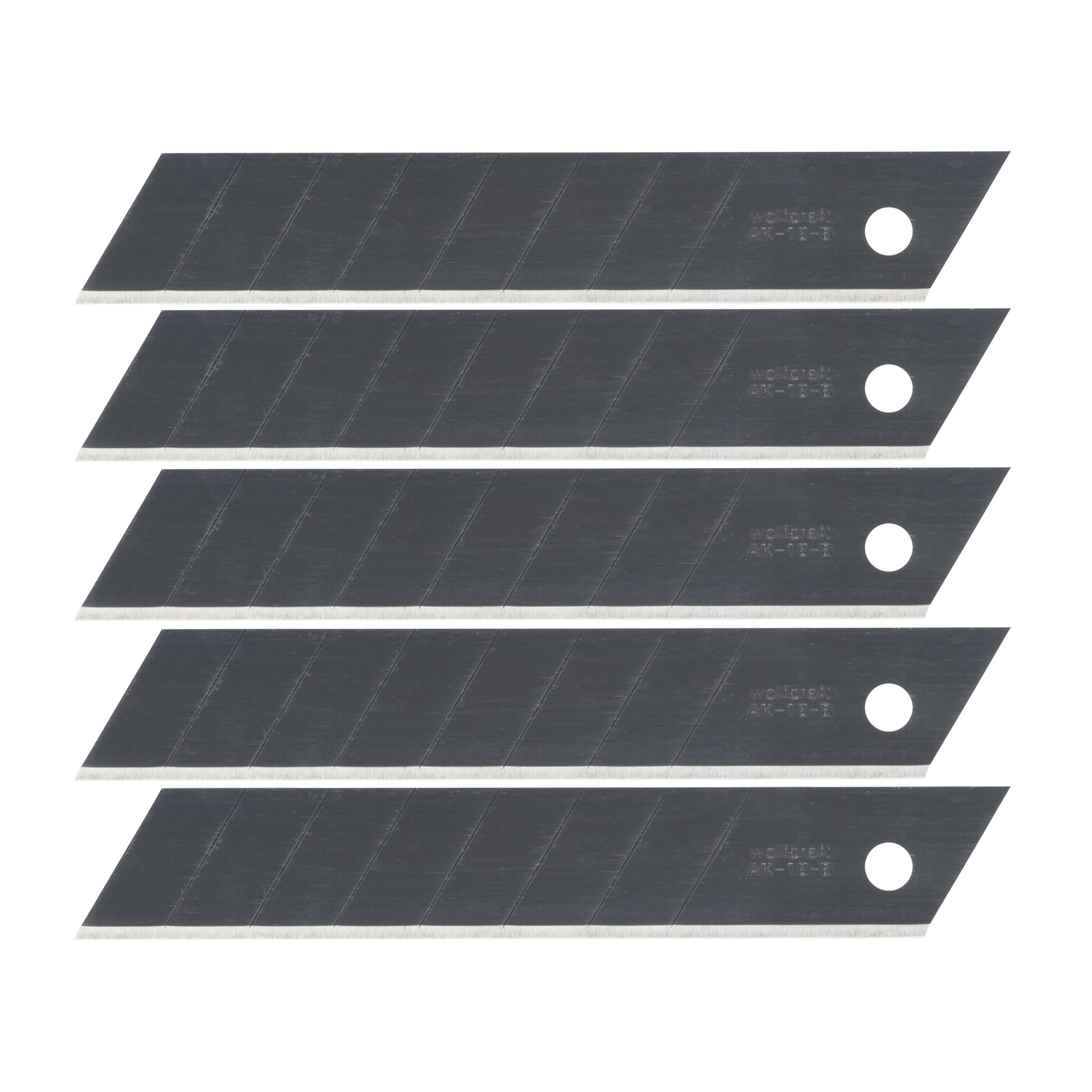 5 cuchillas separables de 18 mm pro sharp negras