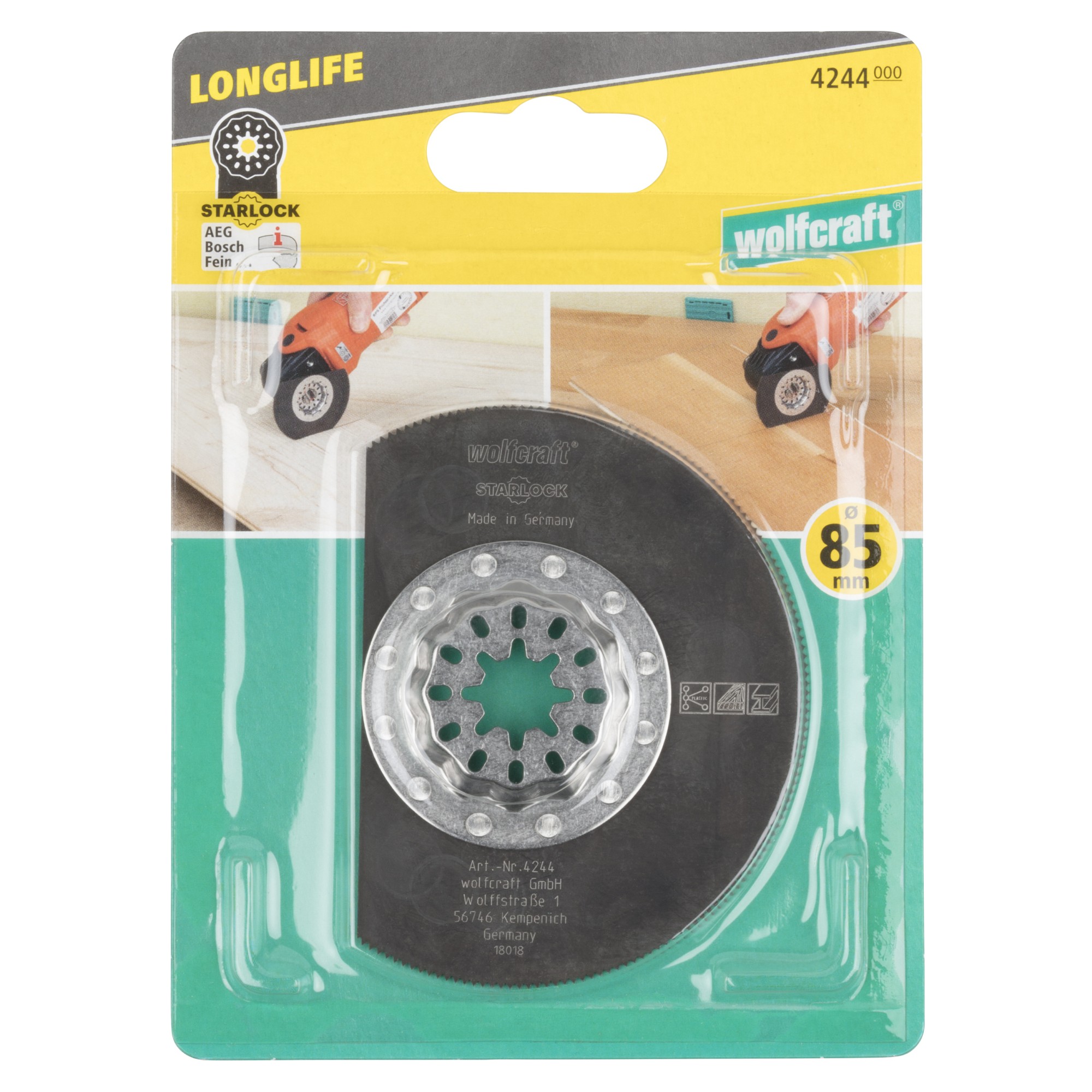 1 hoja segmentada HSS, Ø 85 mm