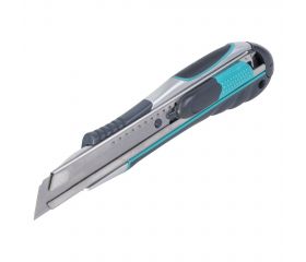 Cúter profesional de doble seguridad con cuchilla separable de 18 mm