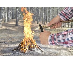 Navaja para ocio con cuchilla lisa plegable