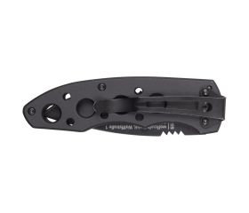 Navaja para ocio con cuchilla dentada plegable