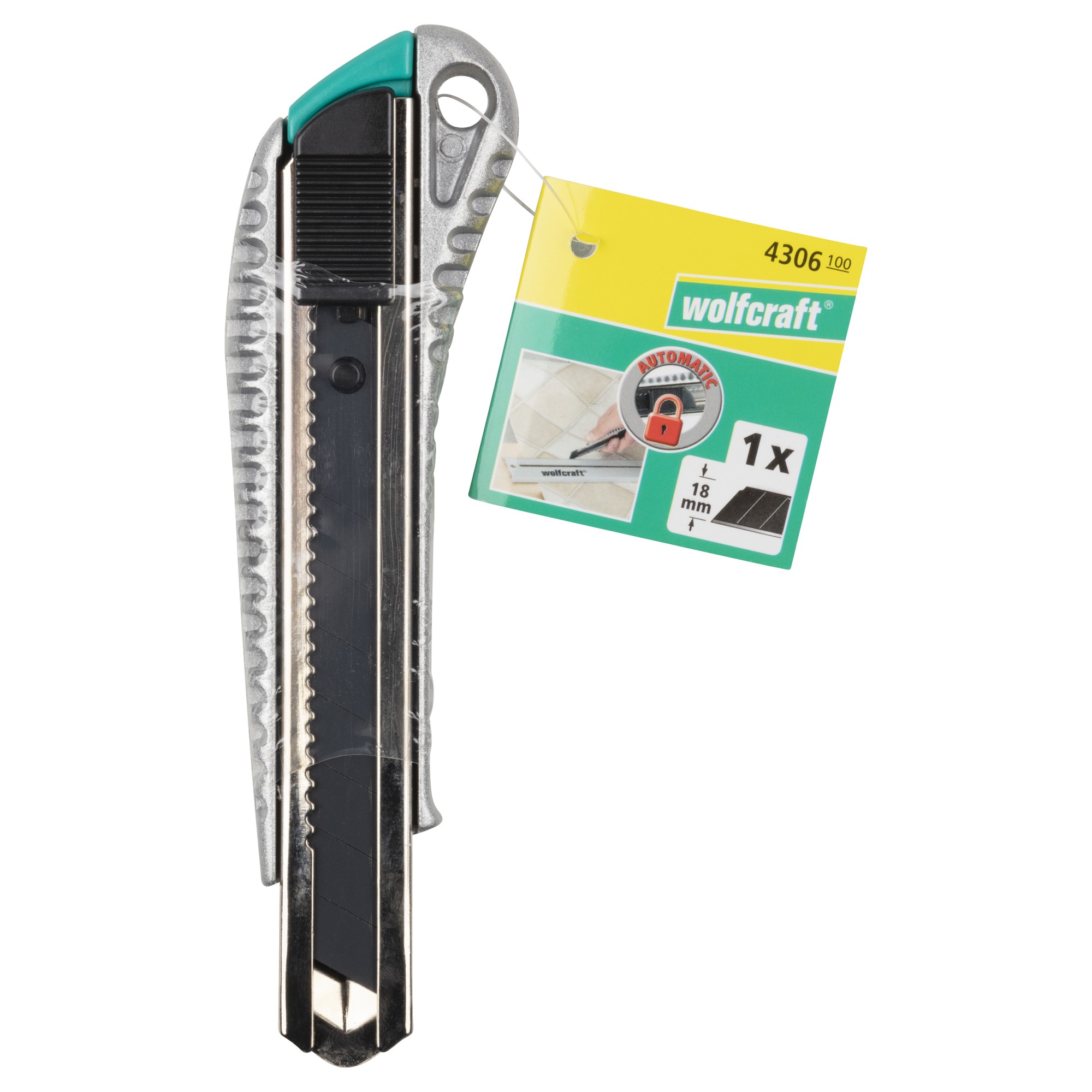 1 cúter de cuchillas separables de metal de 18 mm