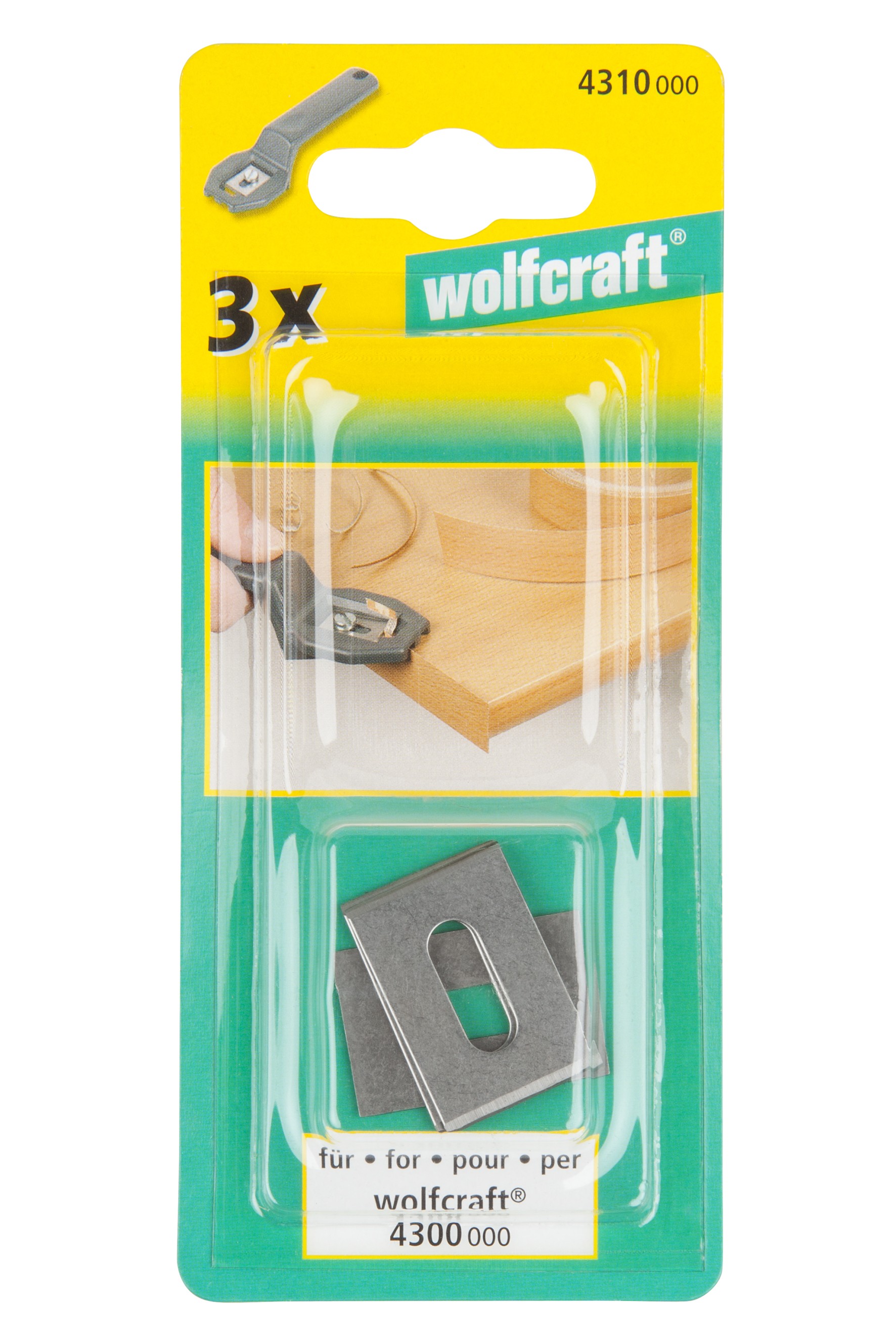 3 cuchillas de repuesto para cortador de cantos 4300