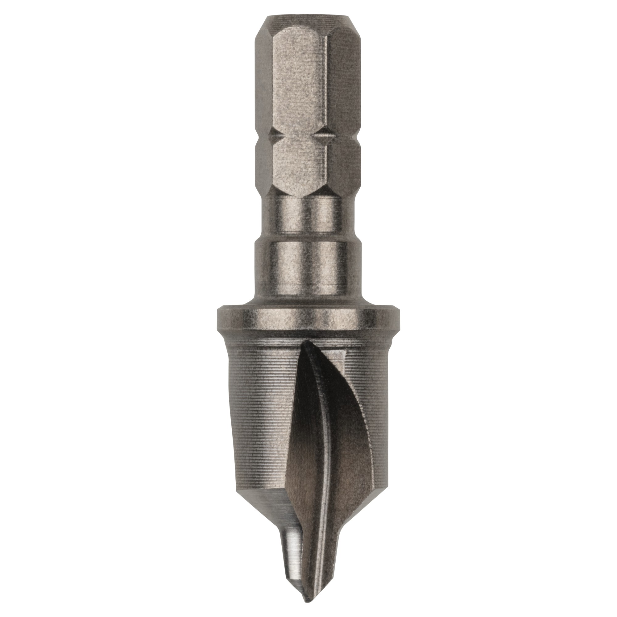 Avellanador de acero de alta velocidad, con tope de profundidad, vástago hexagonal