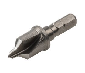 Avellanador de acero de alta velocidad, con tope de profundidad, vástago hexagonal
