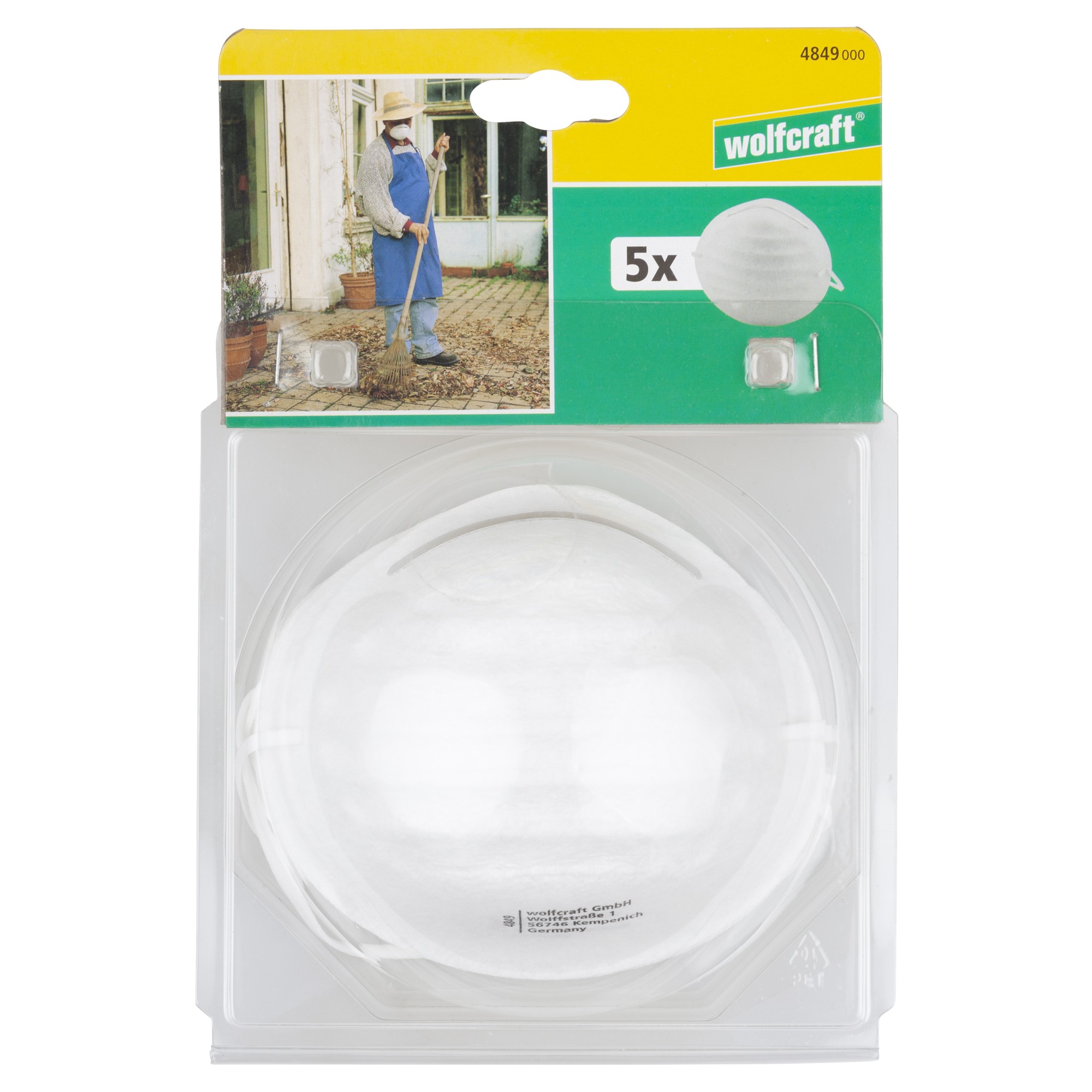 5 máscaras higiénicas