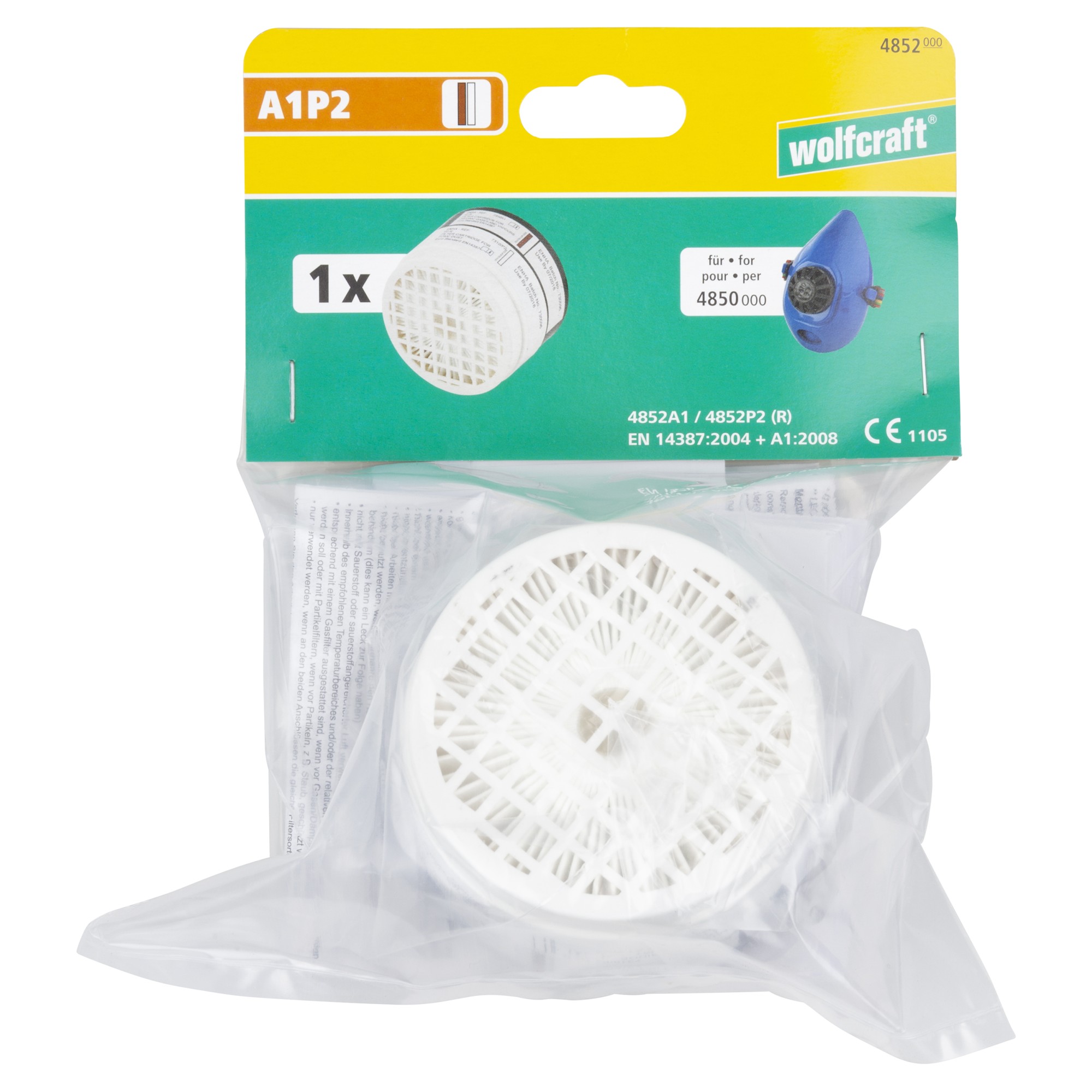 1 filtro de recambio A1P2 (CE)