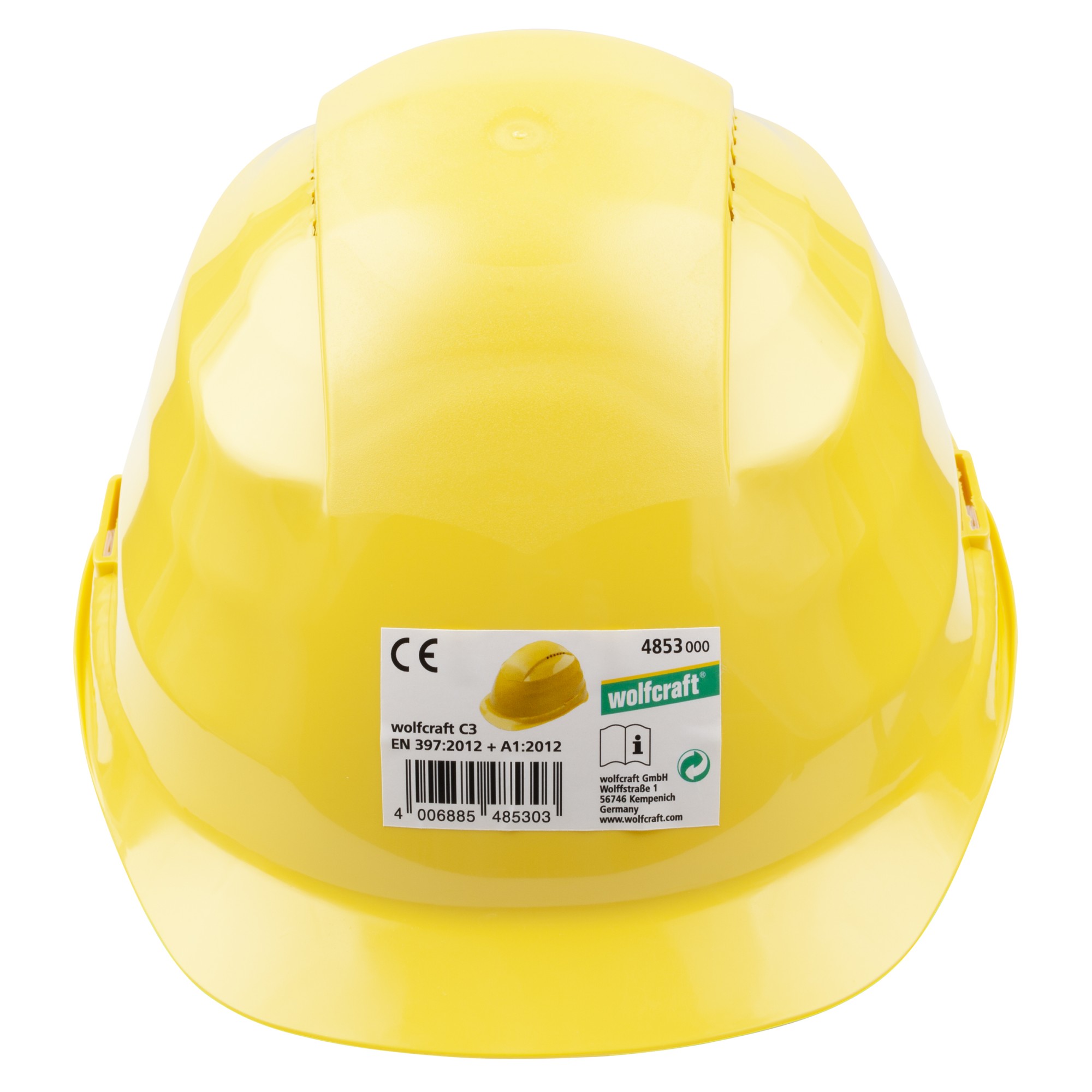 1 casco protector, amarillo (CE)