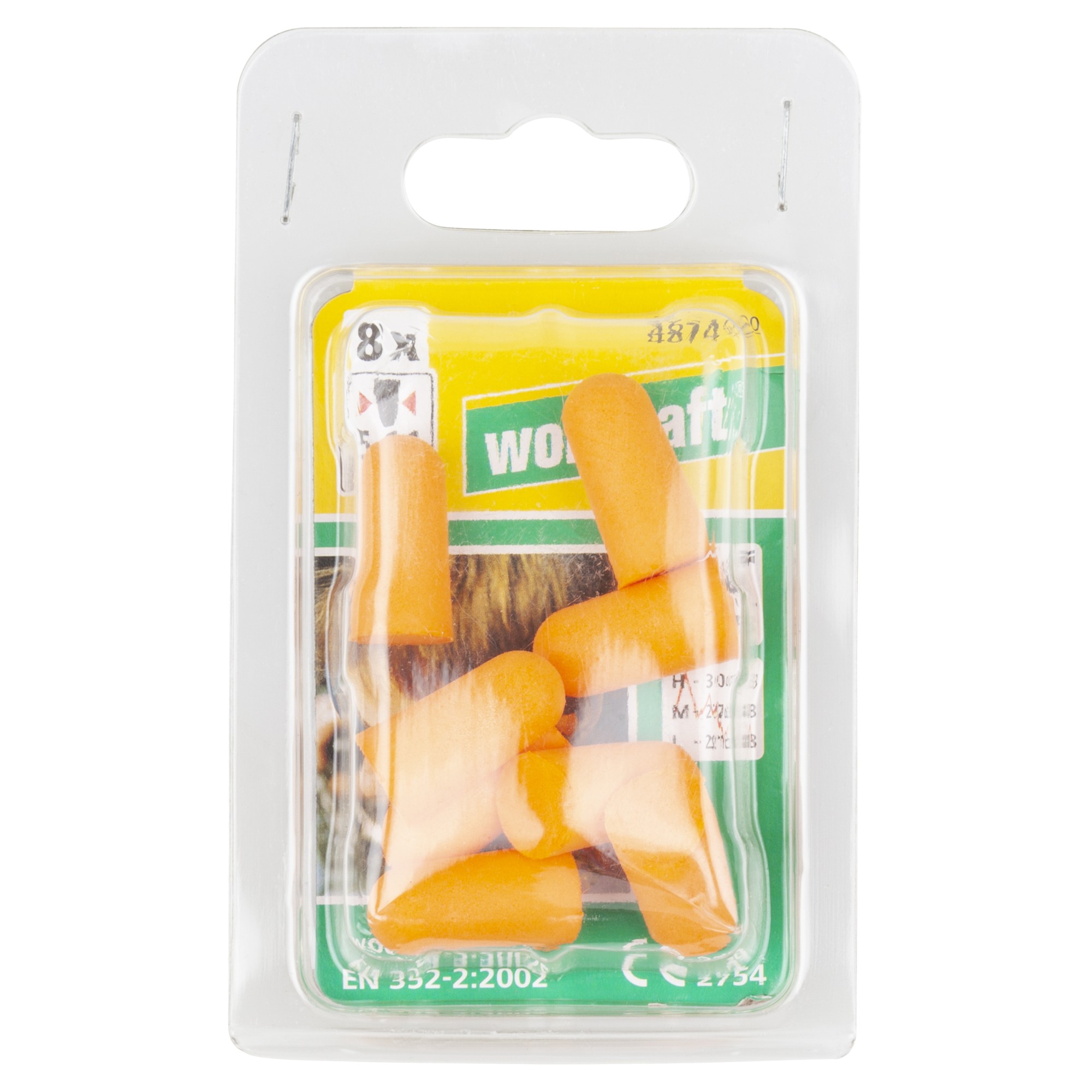 8 tapones desechables de protección para los oídos (CE)