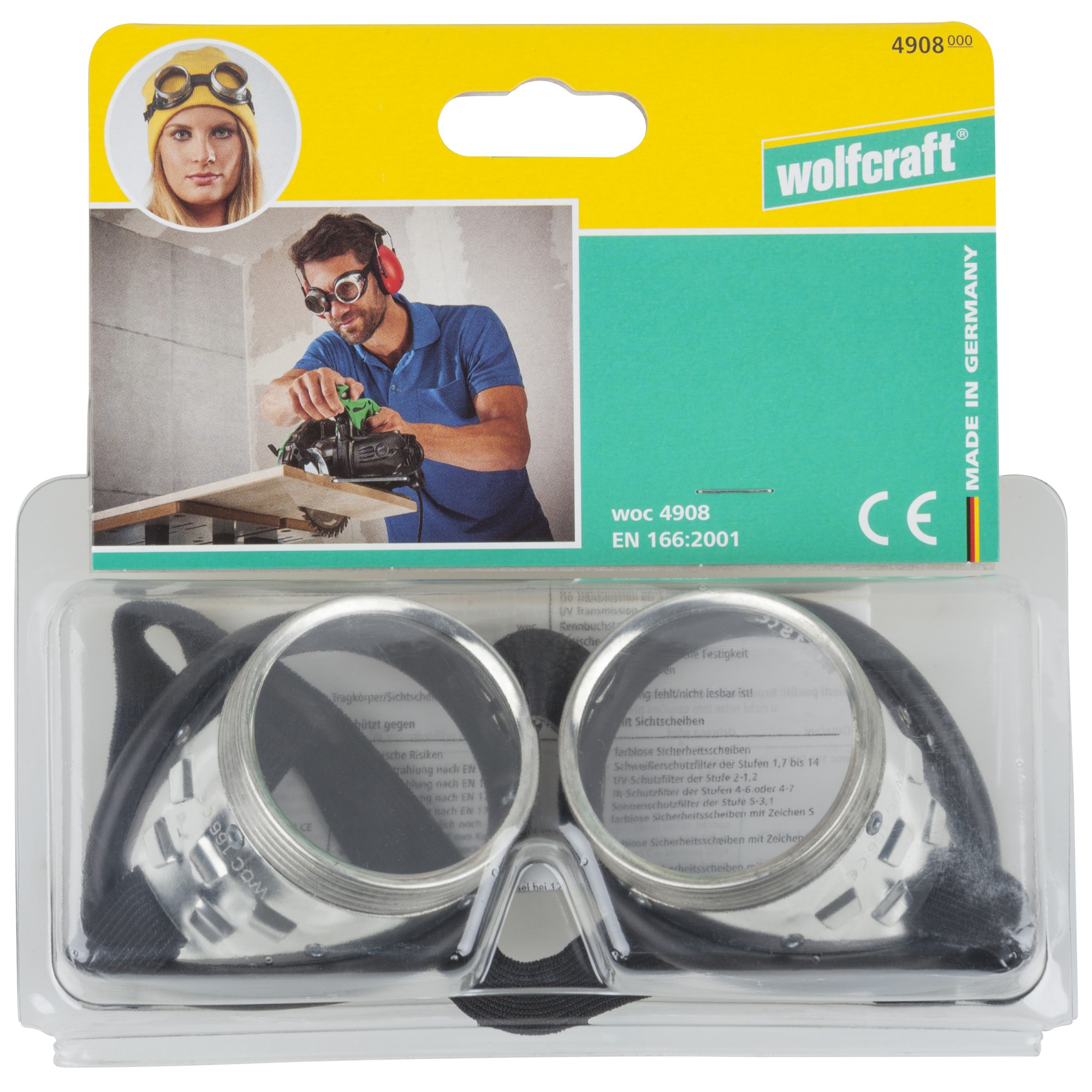 1 par de gafas con anillo de rosca (CE)