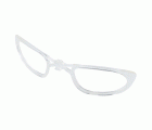 Gafas protectoras para pantalla con patillas, ahumado en amarillo, montura con sistema de clip para cristales graduados