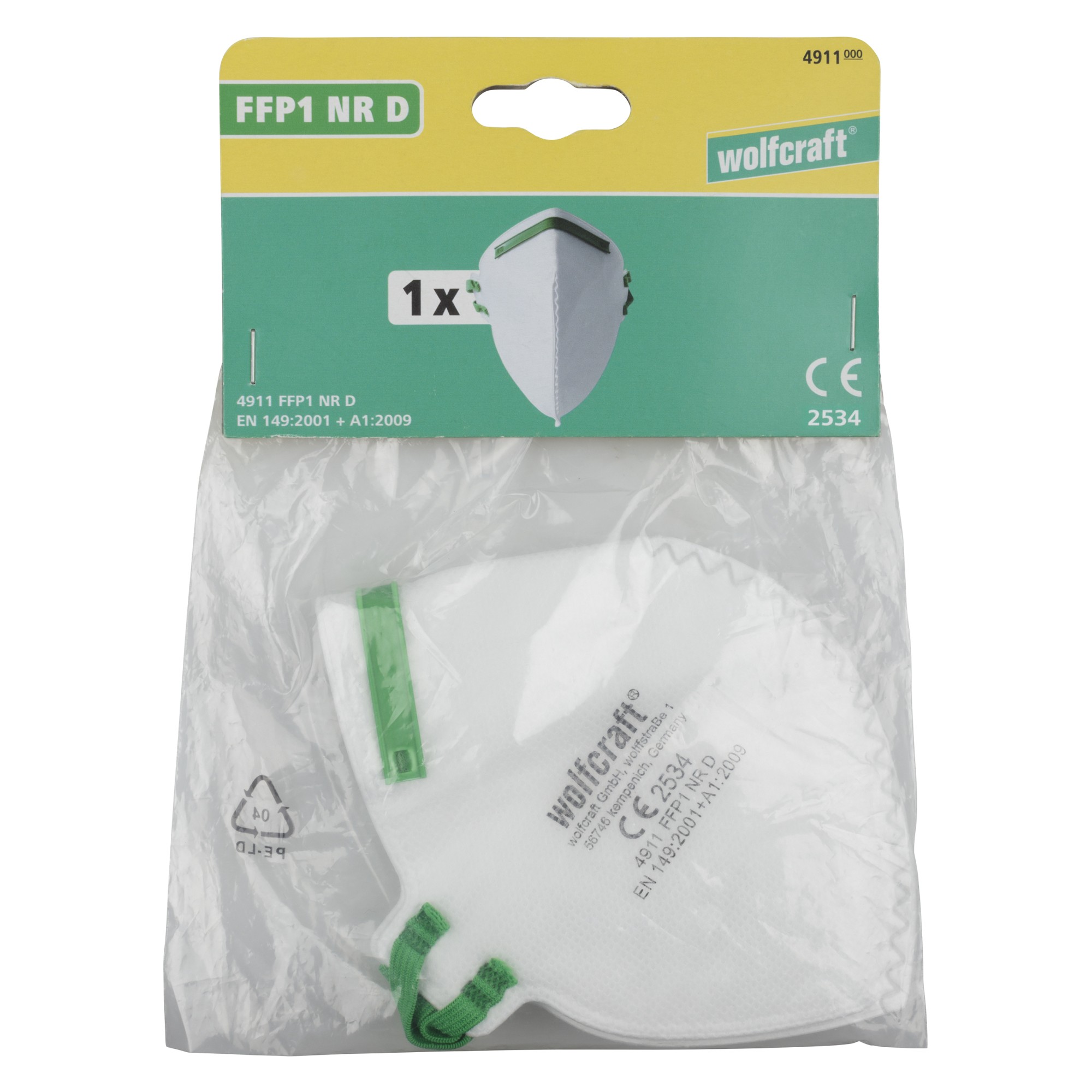 1 máscara antipolvo plegable FFP1 (CE)