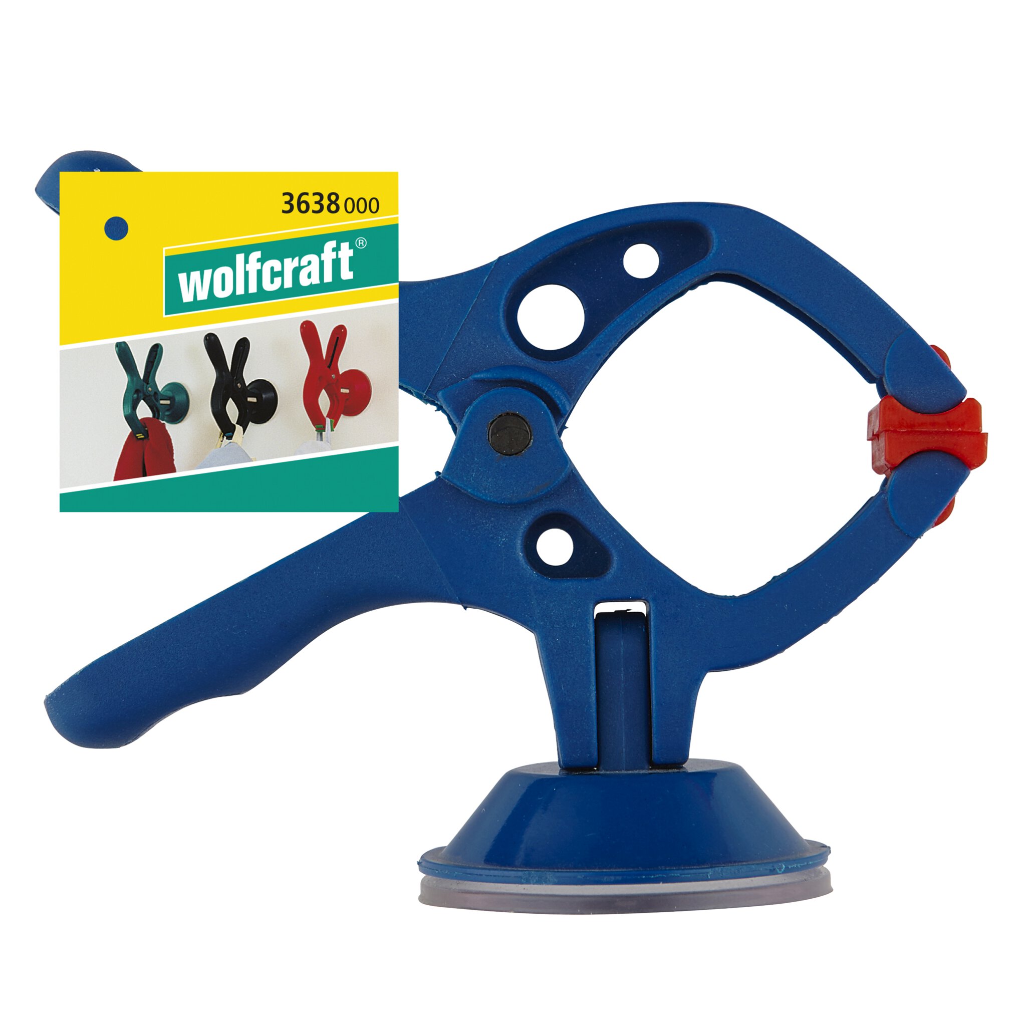 1 pinza con resorte con ventosa microfix de 30 mm