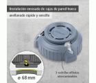 Avellanador de canto para placa de yeso, Ø 68 mm