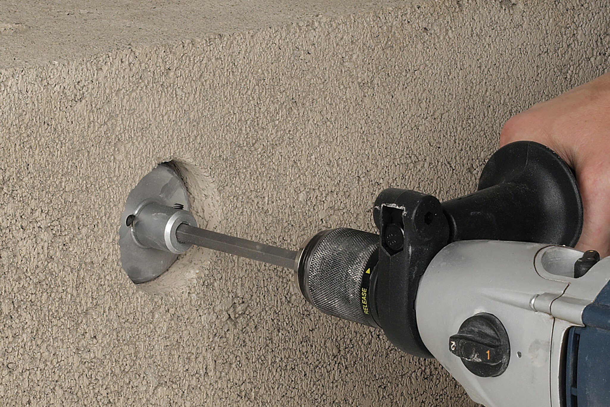 1 broca de centrado recubierta de carburo de tungsteno para sierras de corona de perforación  220 mm