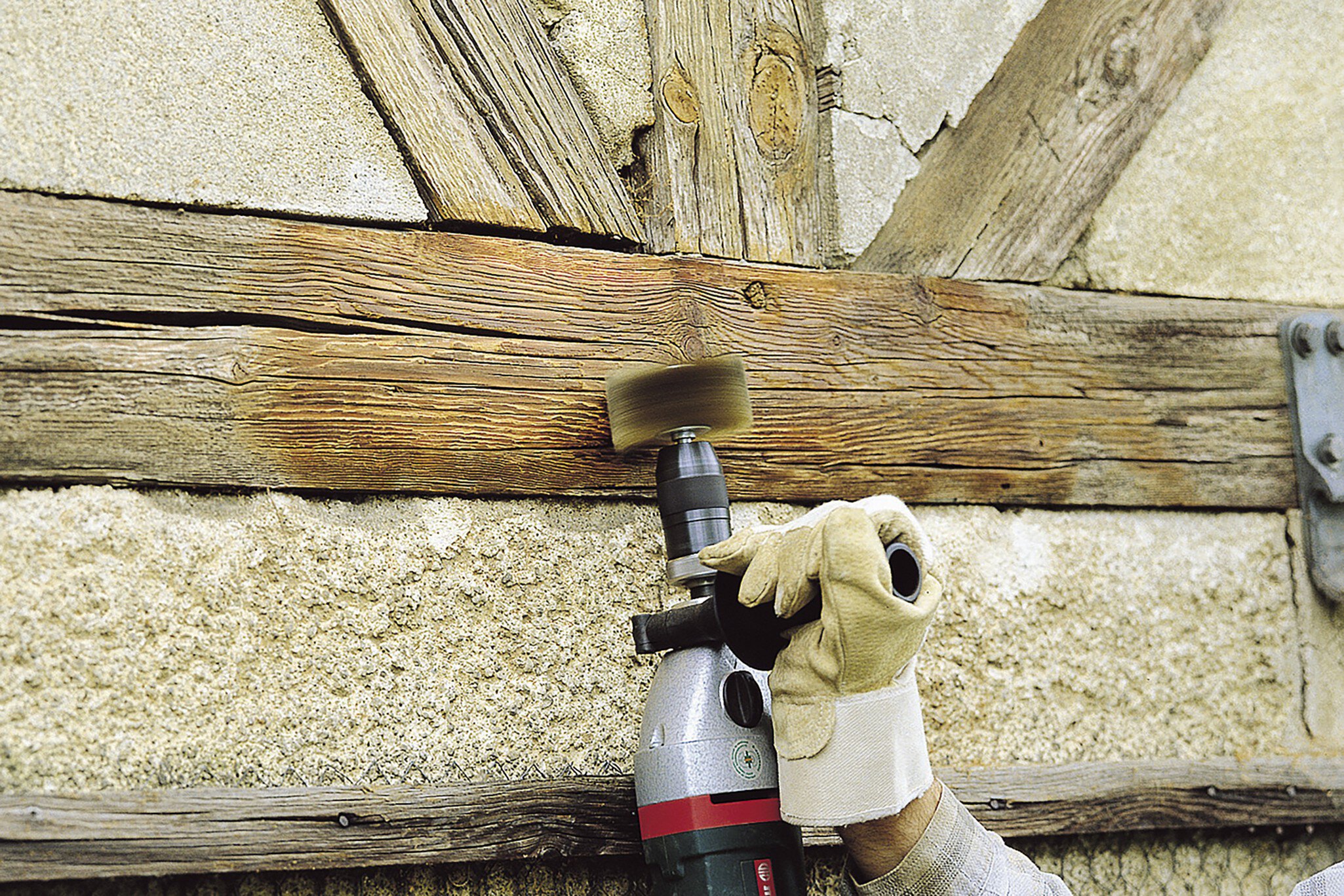 1 cepillo para estructurar madera, vást. 8 mm ø80x35mm