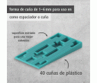 40 cuñas distanciadoras 58 x 30 mm