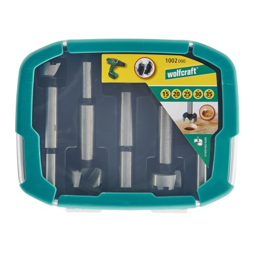Juego de brocas Forstner, 5 piezas