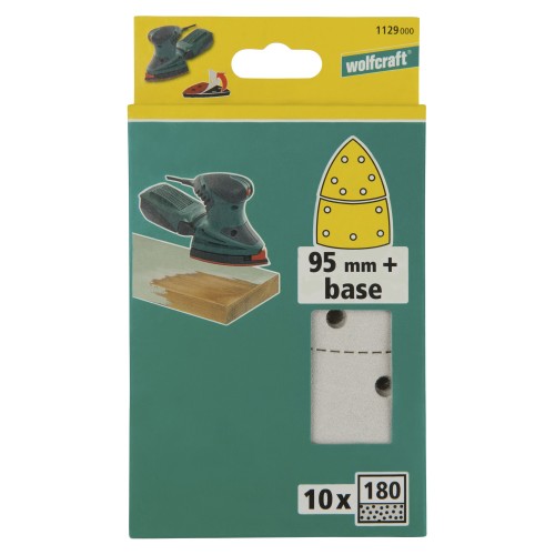 10 hojas abrasivas adhesivas 2 piezas, estearato, grano 180