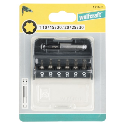 Caja de puntas, TORX® (T 10–30), 7 piezas