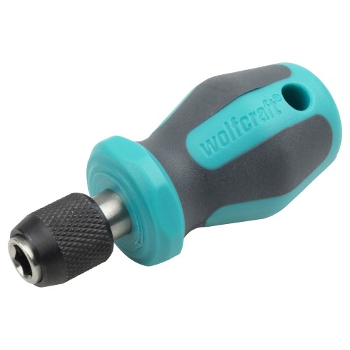 Atornillador manual con portapuntas, corto