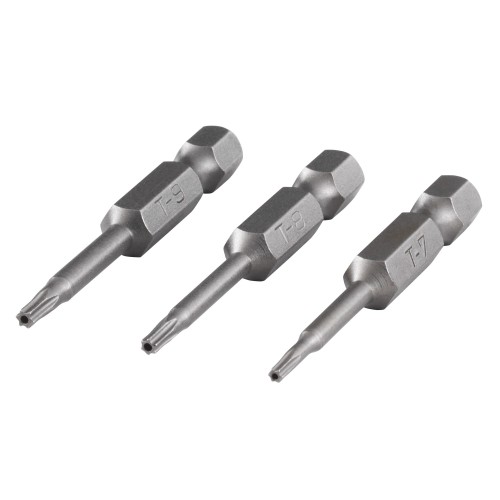 Juego de puntas, TORX® con agujero, 3 piezas