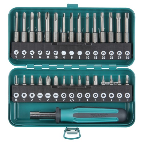 Caja de puntas Safety para tornillos de seguridad, 31 piezas