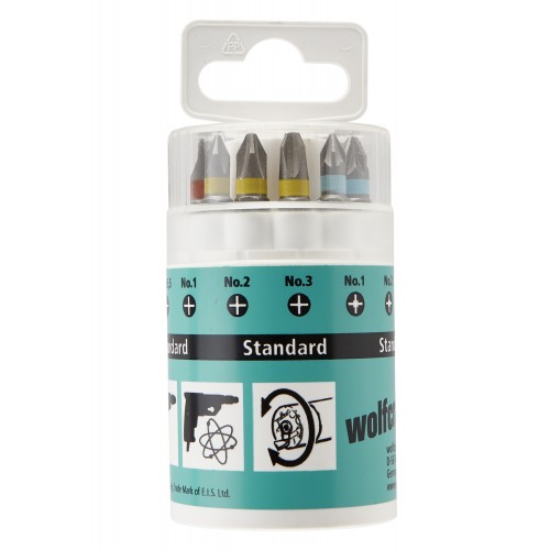 1 caja de puntas Solid de 10 piezas ranura, PH, PZ